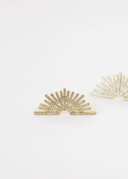 Celestial Sparkle - Sunburst - Gold Earrings